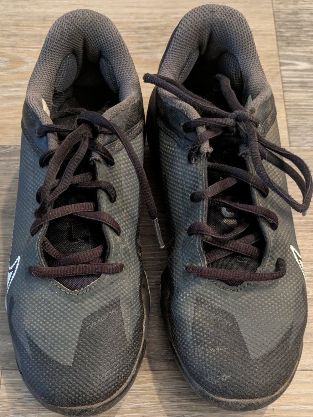 Nike Trout Black & Grey Youth Baseball Cleats 4.5Y